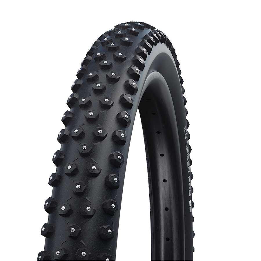 Schwalbe Ice Spiker Pro Schwalbe, Ice Spiker Pro, Tire, 27.5''x2.60, Folding, Clincher, Winter, LiteSkin, 67TPI, Black Winter Tires