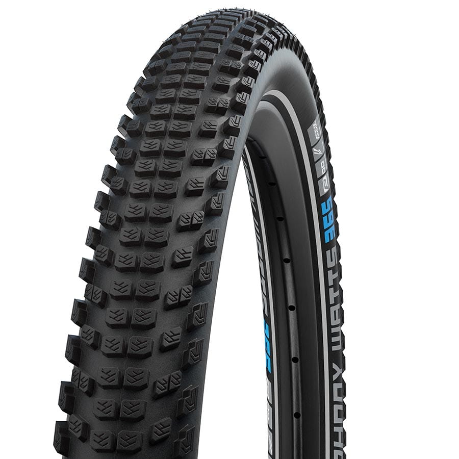 Schwalbe Johnny Watts Schwalbe, Johnny Watts, Mountain Tire, 27.''x2.35, Wire, Clincher, Addix 4season, DD, GreenGuard, 67TPI, Black Mountain Tires