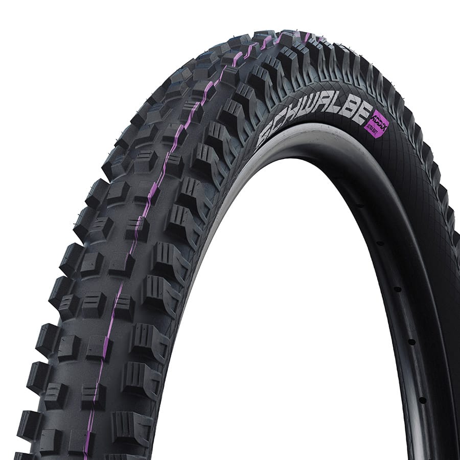 Schwalbe Magic Mary Trail Pro Schwalbe, Magic Mary Trail Pro, Mountain Tire, 29''x2.50, Folding, Tubeless Ready, Addix Ultra Soft, Trail Pro - Radial, 67TPI, Black Mountain Tires
