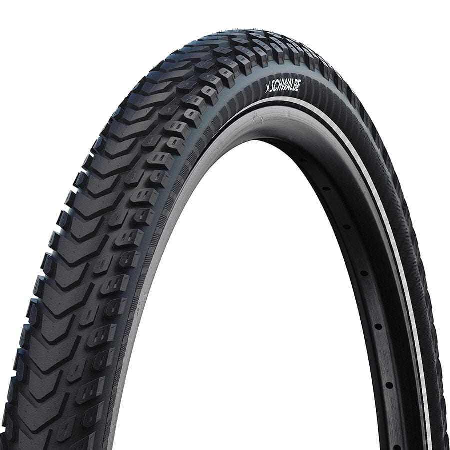 Schwalbe Marathon Mondial Schwalbe, Marathon Mondial, Hybrid Tire, 700x50C, Folding, Clincher, Addix, V-Guard, 67TPI, Black Hybrid Tires