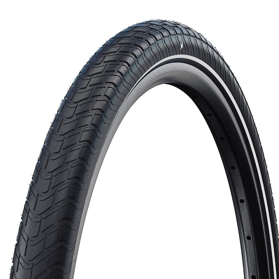 Schwalbe Motion Big Apple 700x55C, Wire, Clincher, Addix Green, RaceGuard, Reflex, 67TPI, Black Parts - Tires