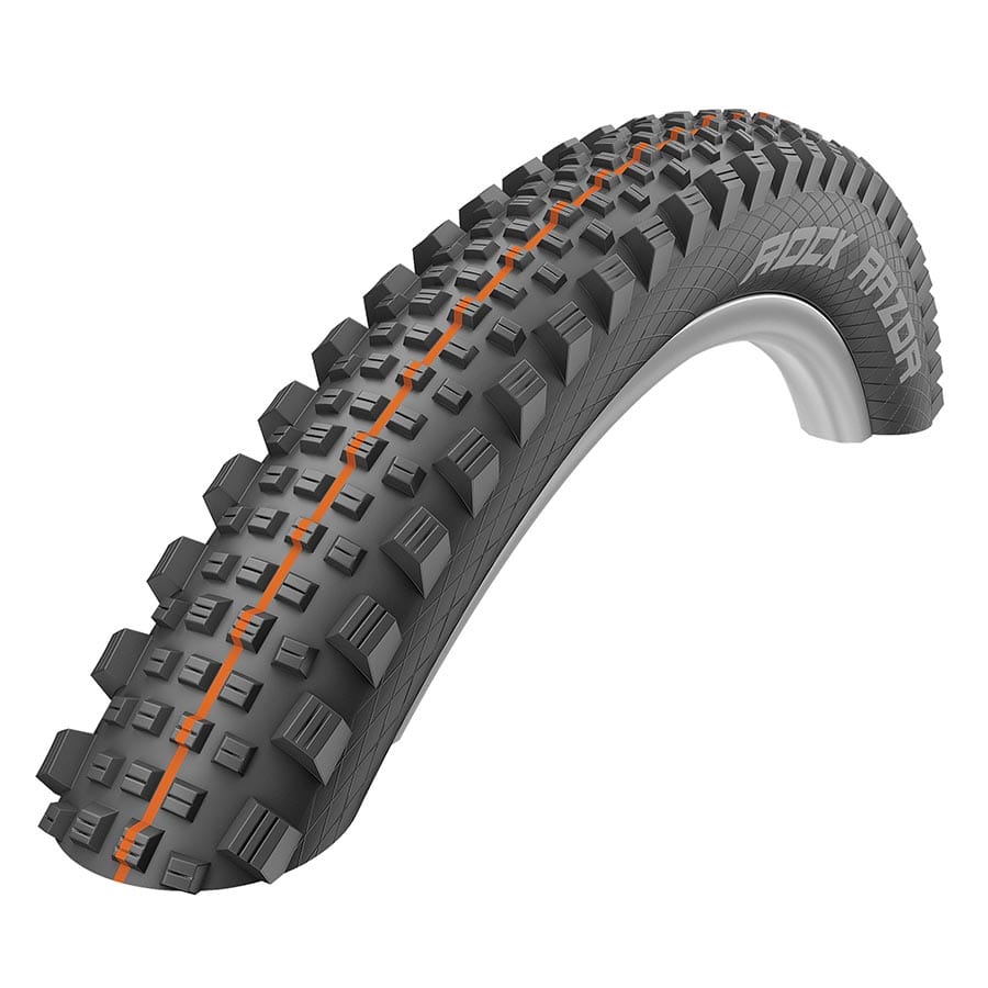 Schwalbe Rock Razor Addix Schwalbe, Rock Razor Addix, Hybrid Tire, 29''x2.35, Folding, Tubeless Ready, Addix Speedgrip, Super Trail, 67TPI, Black / 29 Hybrid Tires