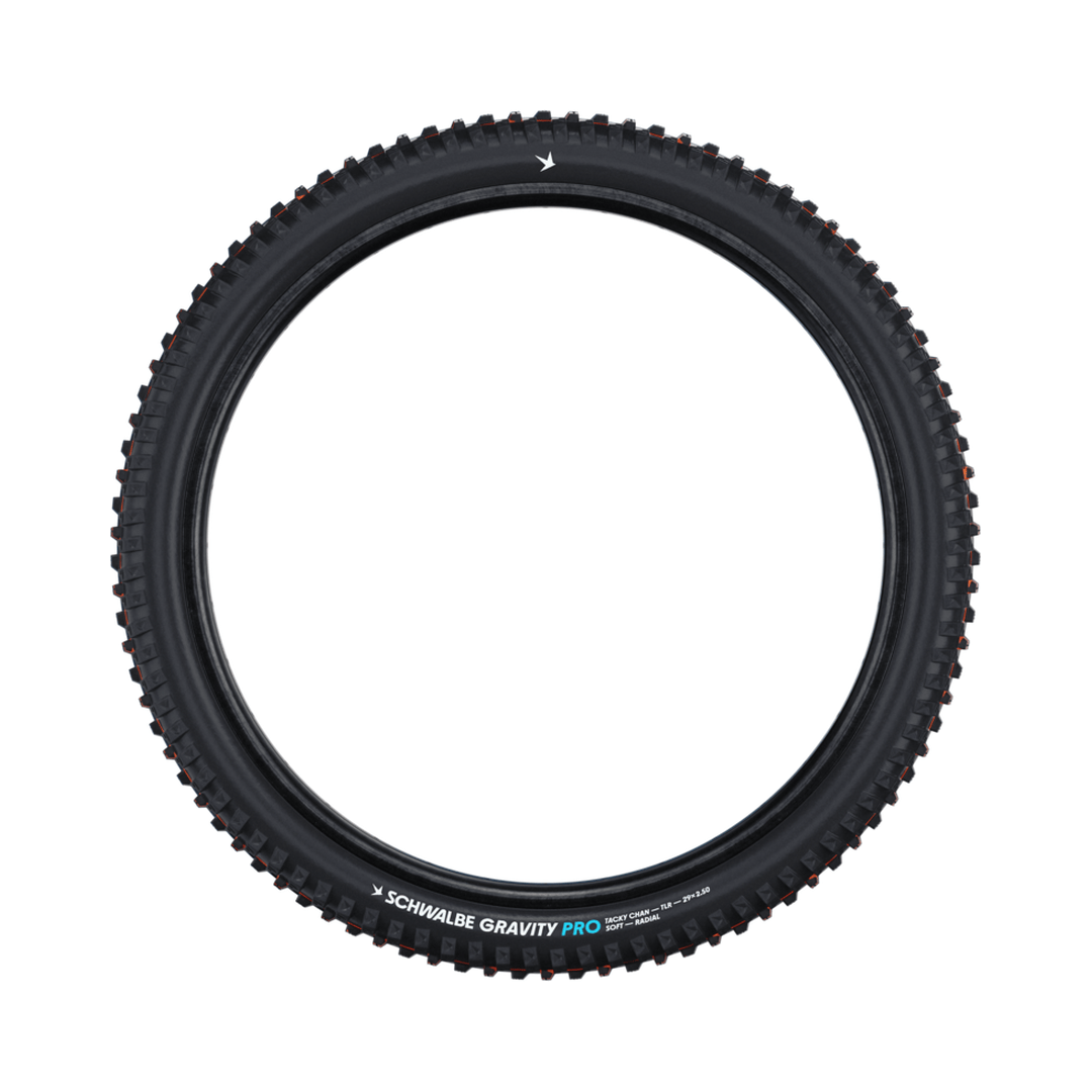 Schwalbe Tacky Chan Gravity Pro Radial Tire 27.5 x 2.50,  Black, Tubeless Ready, Soft compound, Folding Parts - Tires - Mountain