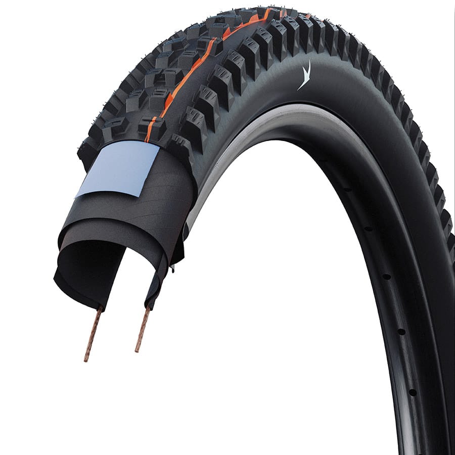 Schwalbe Tacky Chan Race Pro Schwalbe, Tacky Chan Race Pro, Mountain Tire, 29x2.40, Folding, Clincher, Soft, Diagonal, 67TPI, Black Mountain Tires