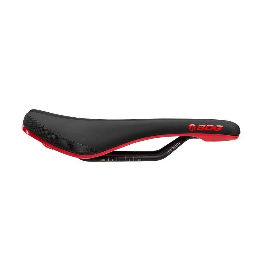 SDG Components Bel-Air V3 Lux-Alloy Saddle 140mm Black/Red Mountain Saddles