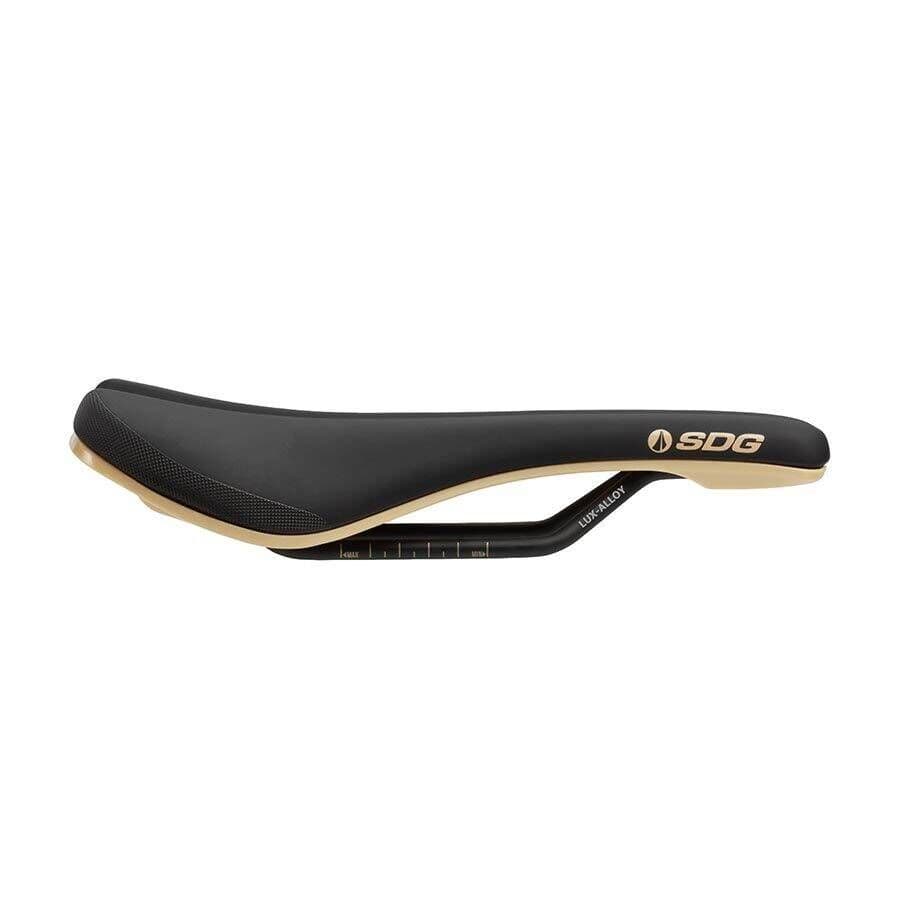 SDG Components Bel-Air V3 Lux-Alloy Saddle 140mm Black/Tan Mountain Saddles