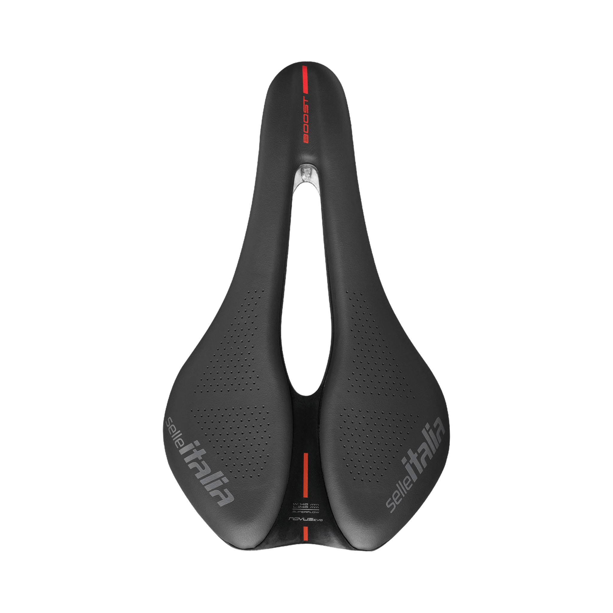 Selle Italia, Novus Boost Evo Carbonio, Saddle, 145 x 245mm, Unisex, Black Unclassified