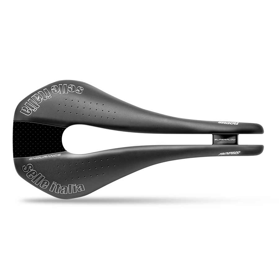 Selle Italia Novus SuperFlow Endurance TM Selle Italia, Novus SuperFlow Endurance TM S, Saddle, 282 x 138mm, Men, 306g, Black Road Saddles