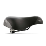 Selle Italia T 2 Flow Selle Italia, T 2 Flow, Saddle, 258 x 233mm, Unisex, 671g, Black/Hi-Viz Recreational and Commuter Saddles