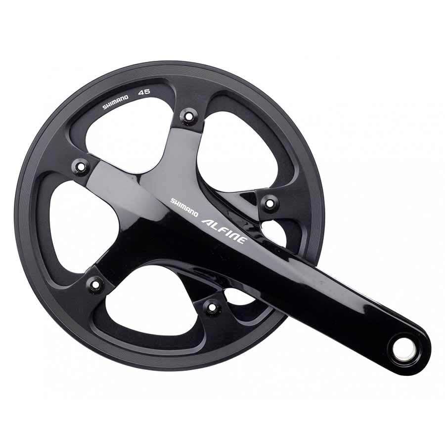 Shimano Alfine FC-S501 Shimano, Alfine FC-S501, Crankset, 1 sp., 42T, BCD:130, Hollowtech II, 170mm, Black Road / Track Cranksets