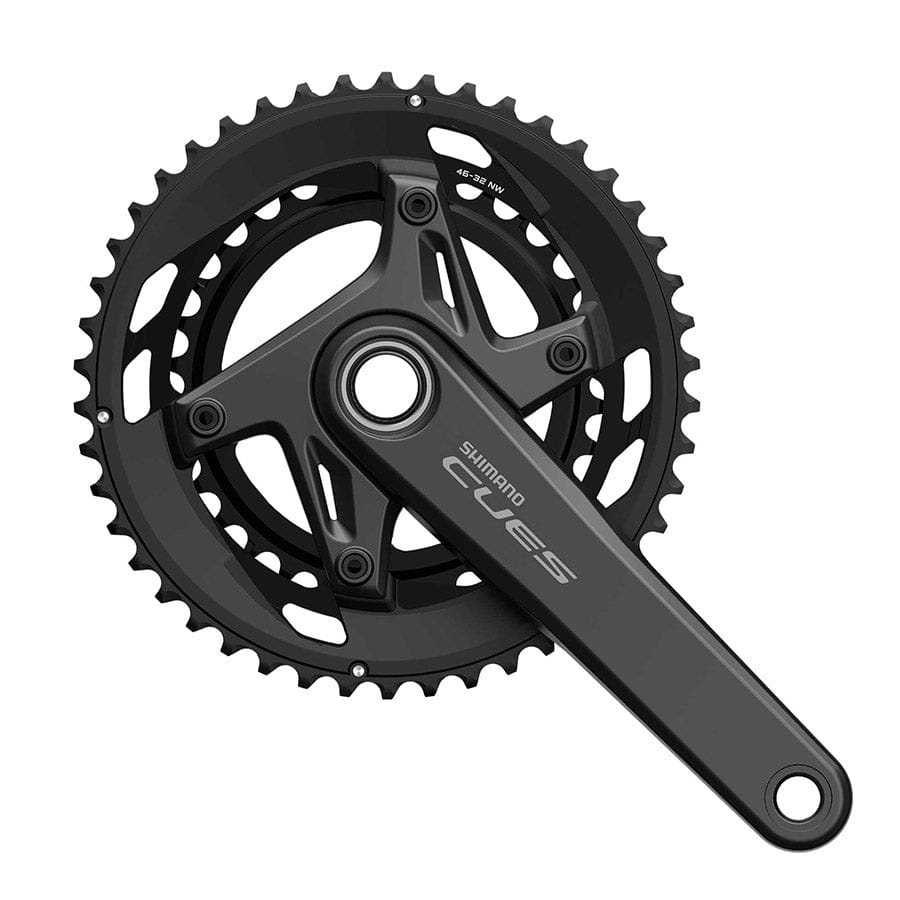 Shimano CUES FC-U6010-2 175mm, Black, Boost, EFCU60102EX62X MTB Cranksets
