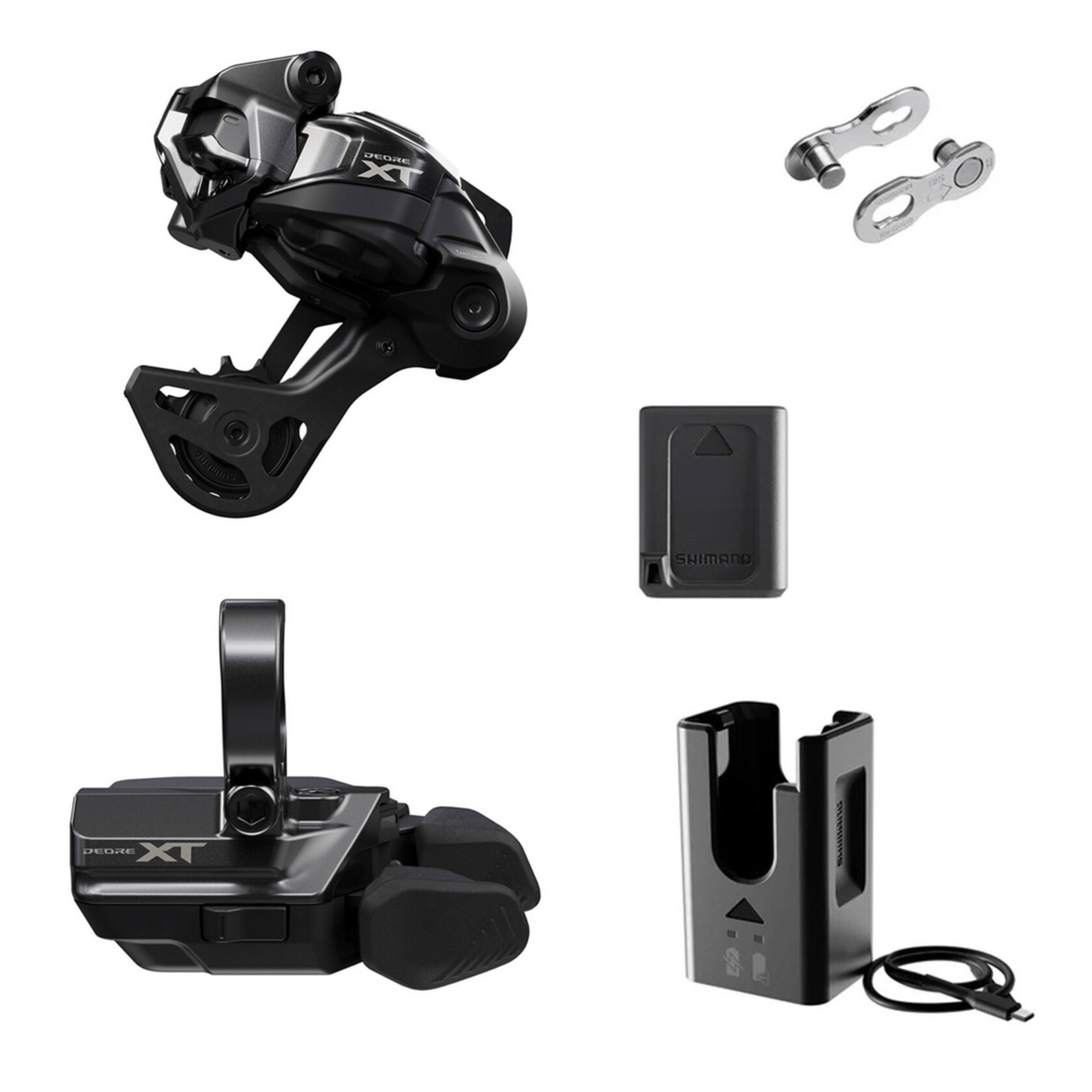 Shimano Deore XT Di2 RD-M8250 Kit SGS, Black, clamp band, IGPM8250UPG01 Rear Derailleurs MTB