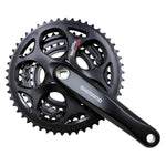 Shimano FC-A070/A073 3, Crankset, 7/8 sp., 170mm, 30/39/50T, BCD:Rivets, Square, 45mm, Black Road / Track Cranksets