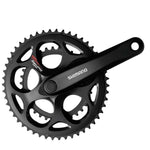 Shimano FC-A070/A073 3, Crankset, 7/8 sp., 170mm, 30/39/50T, BCD:Rivets, Square, 45mm, Black Road / Track Cranksets