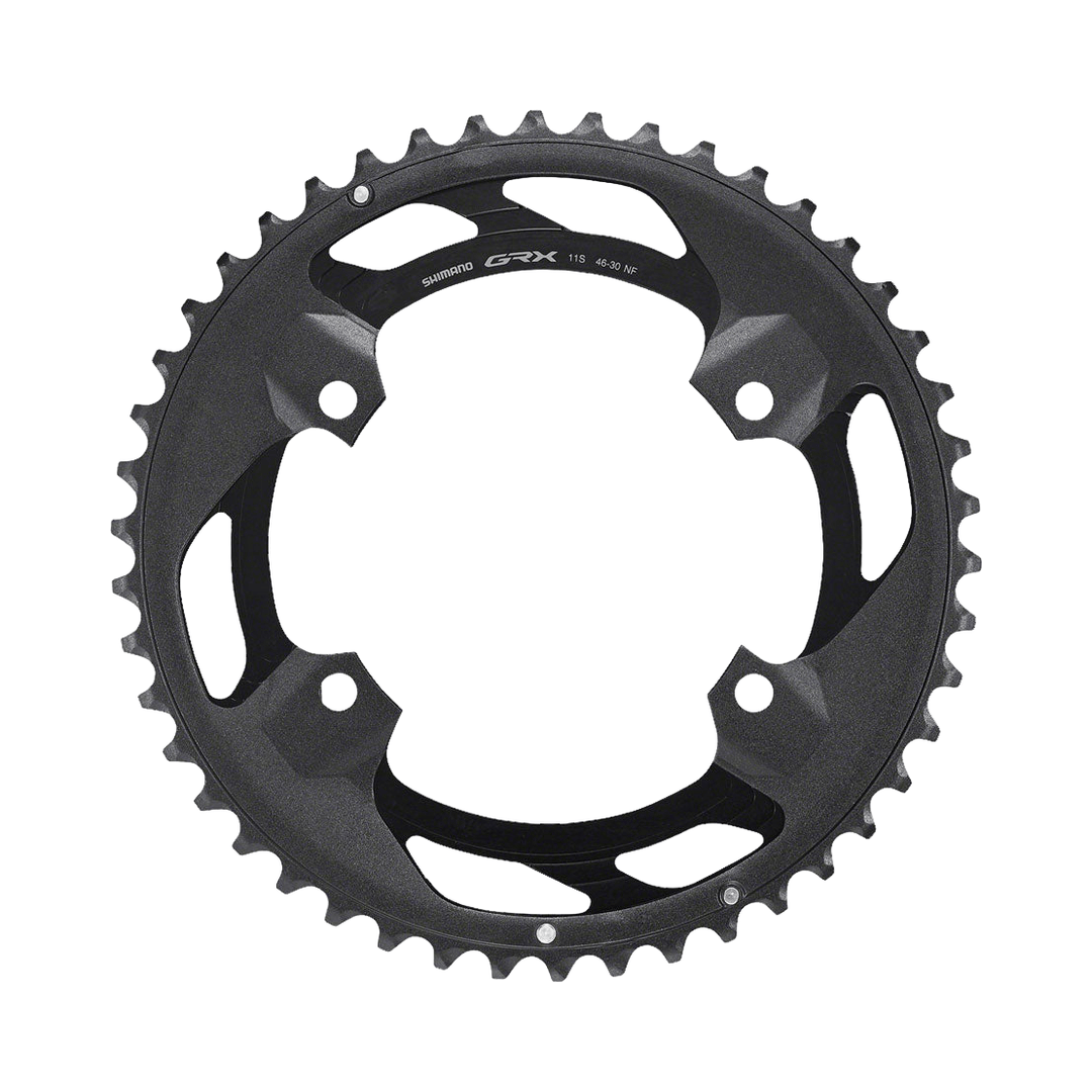 Shimano FC-RX600-11 Chainring - 46t, 110 BCD, For 2x11, Black Parts - Chainrings