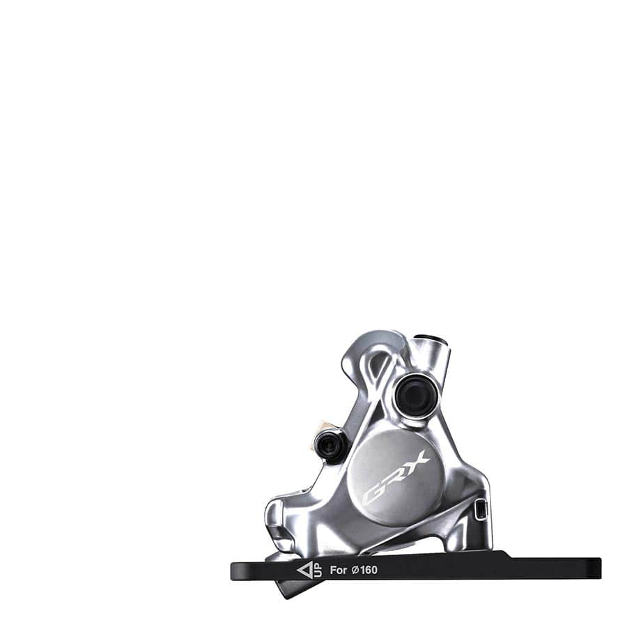 Shimano GRX BR-RX820 Front, Flat mount, 140 or 160mm (not included), 140g Road Hydraulic Disc Brakes