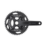 Shimano GRX FC-RX600-10 Shimano, GRX FC-RX600-10 30/46T, Crankset, Speed: 10, Spindle: 24mm, BCD: 80/110, 30/46, Hollowtech II, 165mm, Black, Road Disc, EFCRX600102AX60 Road / Track Cranksets