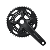 Shimano GRX FC-RX610-2, Crankset, Speed: 12, Spindle: 24mm, BCD: 80/110, 30/46, 170mm, Black, Road Disc Parts - Chainrings