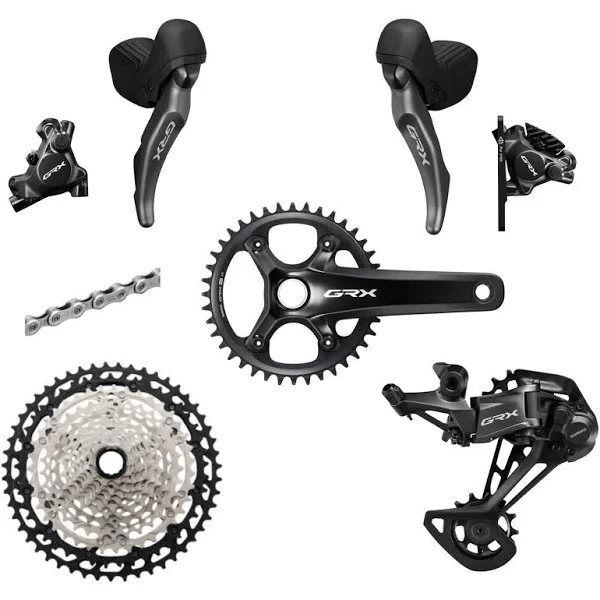 Shimano GRX RX820 1x Unstoppable Disc Groupset 170mm 40t Parts - Groupsets - Gravel