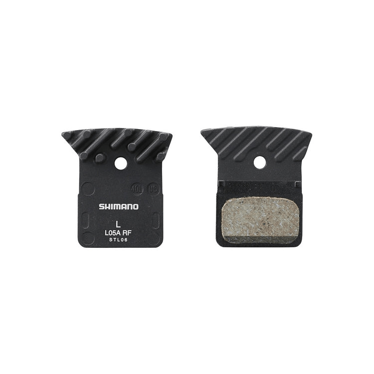 Shimano L05A-RF Resin Disc Brake Pad w/Fin Bulk Single Unit Parts - Brake Pads - Disc