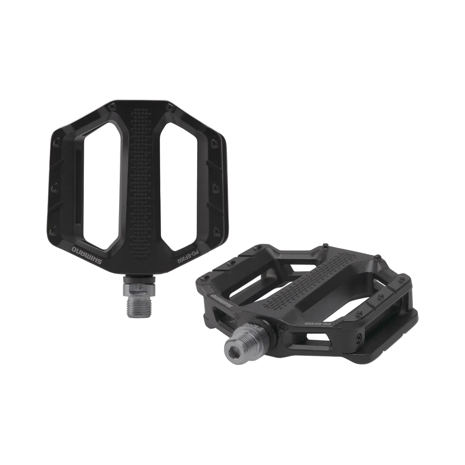 Shimano PD-EF202 Flat Pedal Black Parts - Pedals - Mountain - Flats