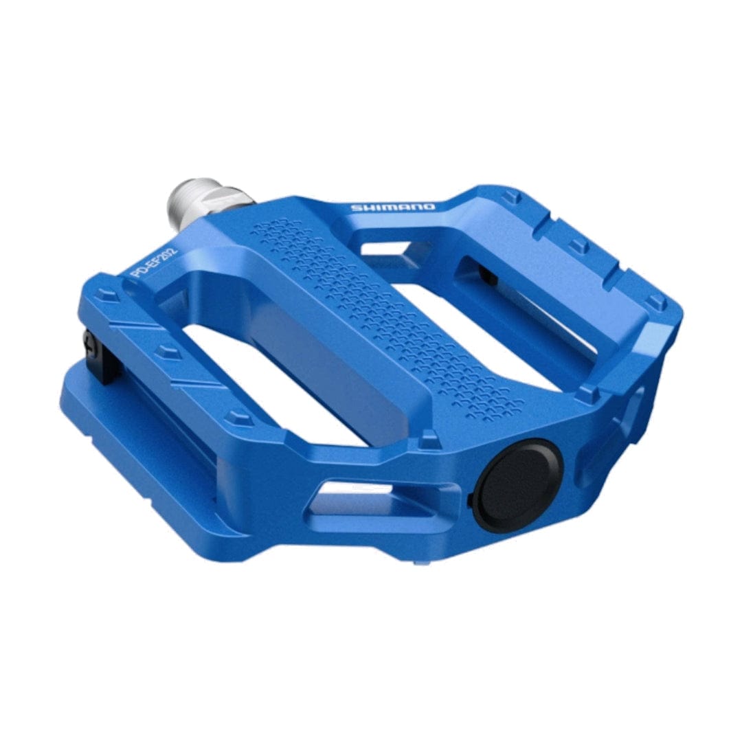 Shimano PD-EF202 Flat Pedal Blue Parts - Pedals - Mountain - Flats