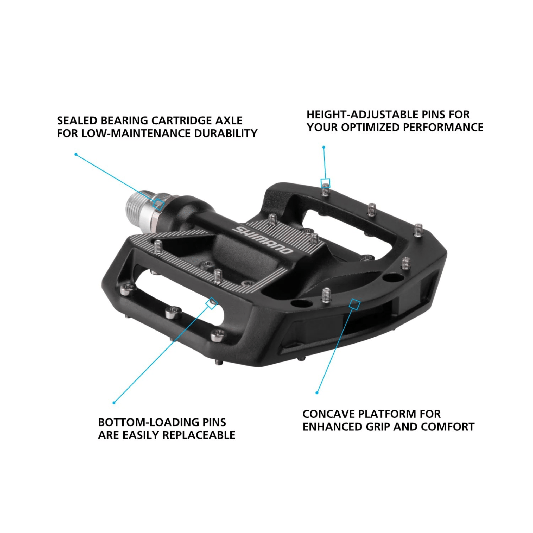 pd-gr500 pedale Shimano PD-GR500 Flat Pedals – Bici