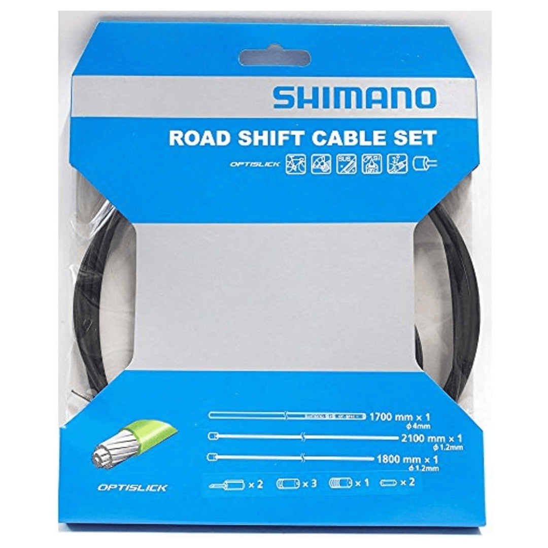 Shimano Polymer Coated Road Shift w/OT-RS900 Cable Set Black Parts - Cables & Housing - Shift