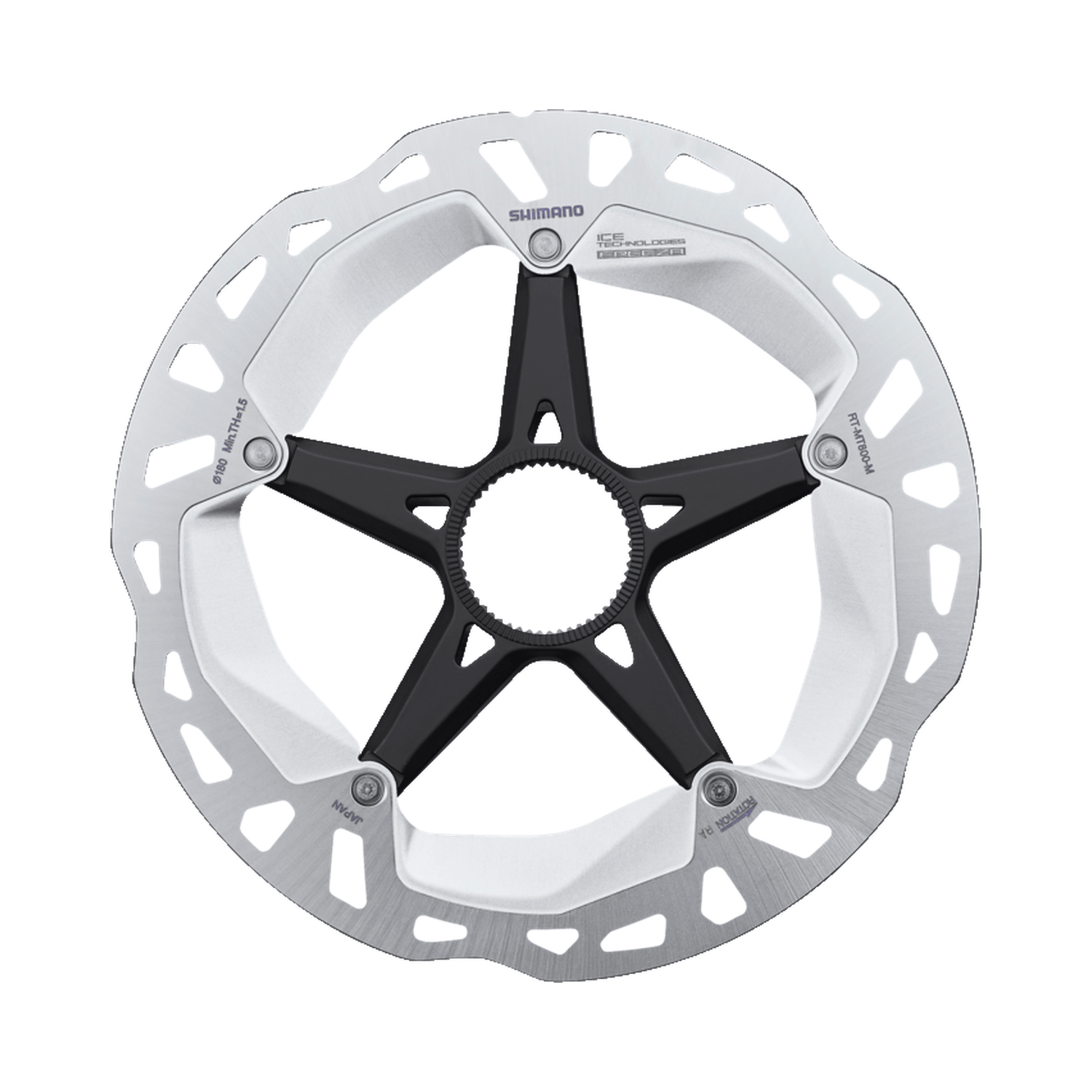 Shimano XT RT-MT800 Center Lock Disc Brake Rotor W/ Lock Ring 180mm (M) Parts - Brake Rotors - Center Lock