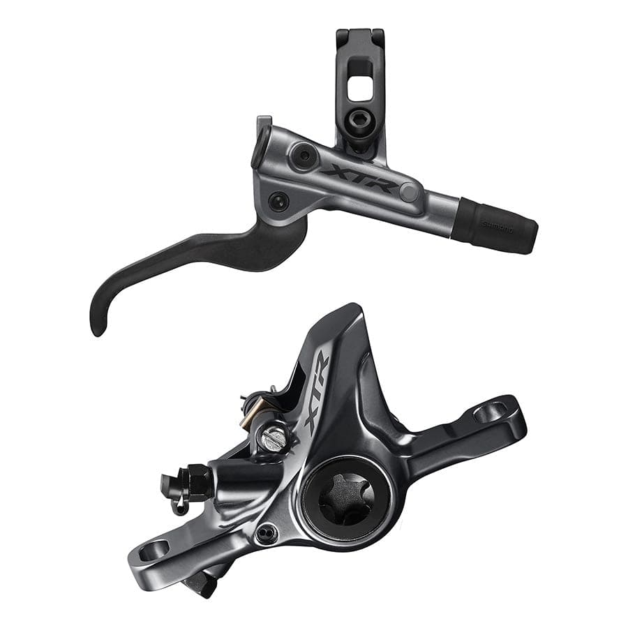 Shimano XTR  BL-M9100 / BR-M9100 BL-M9100 / BR-M9100, MTB Hydraulic Disc Brake, Rear, Post mount, Disc: Not included, Grey MTB Hydraulic Disc Brakes