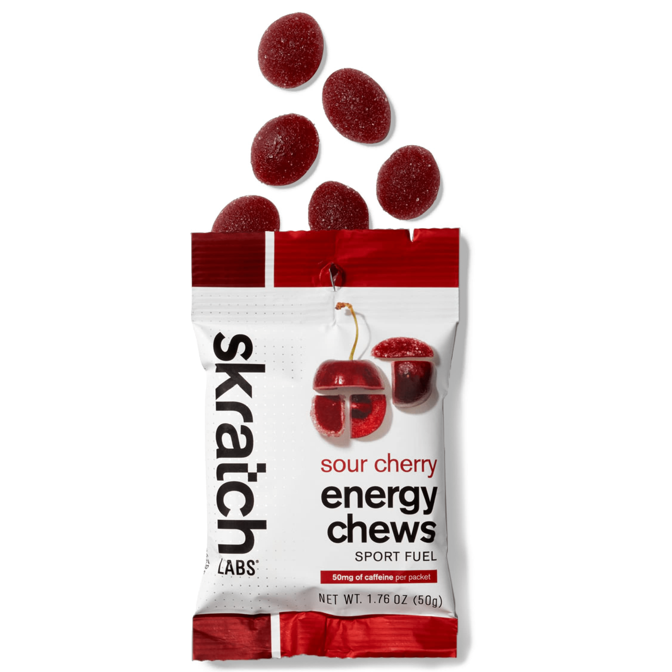 Skratch Labs Sport Energy Chews Singles Sour Cherry Other - Nutrition - Gummies