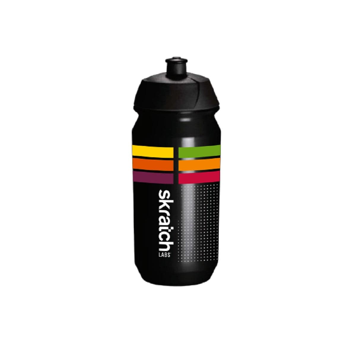 Skratch Labs Water Bottle 500mL Black w/ Stripes Accessories - Bottles