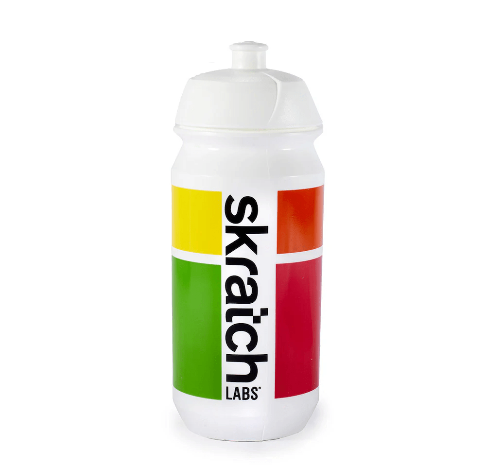 Skratch Labs Water Bottle 500mL White w/ Blocks Accessories - Bottles