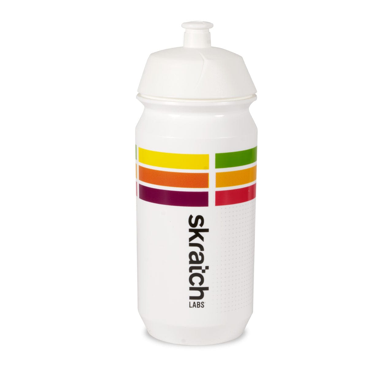 Skratch Labs Water Bottle 500mL White w/ Stripes Accessories - Bottles