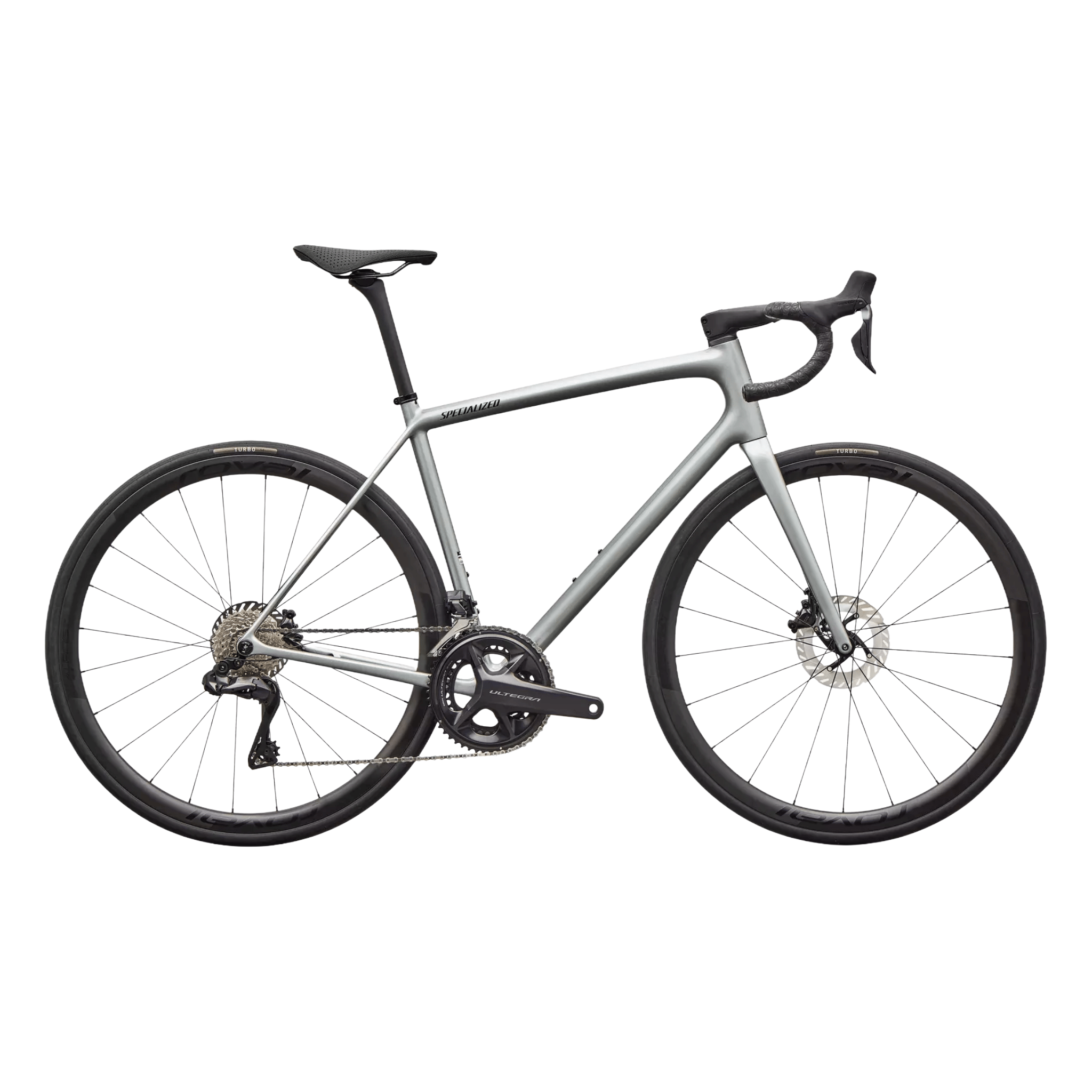 Specialized Aethos 2 Pro Ultegra Di2 Gloss Shadow Silver / Emerald Metallic / 49 Bikes - Road