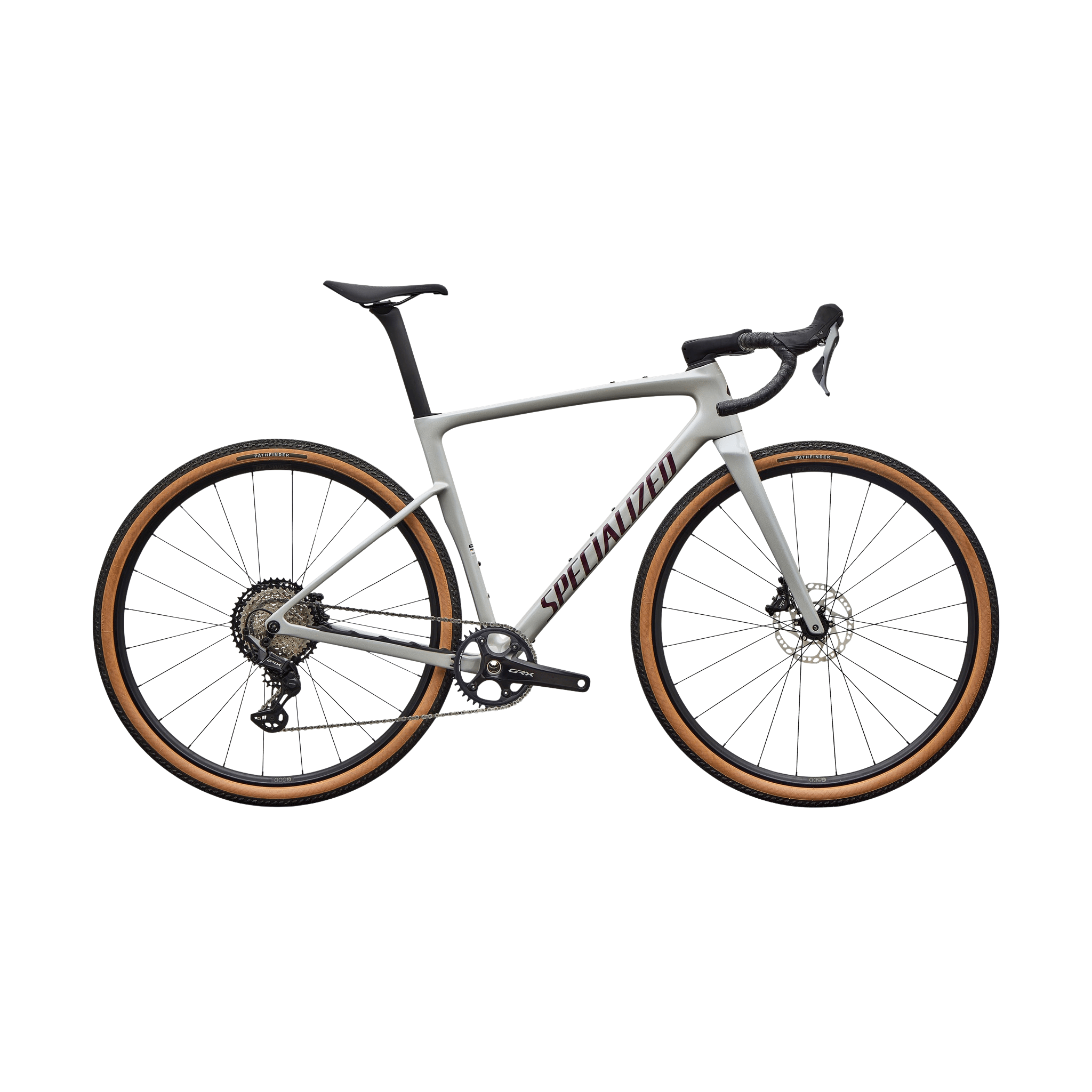 Specialized Crux 5 Sport Shimano GRX 800 Dolomite Metallic/Bordeaux Metallic / 49 Bikes - Gravel