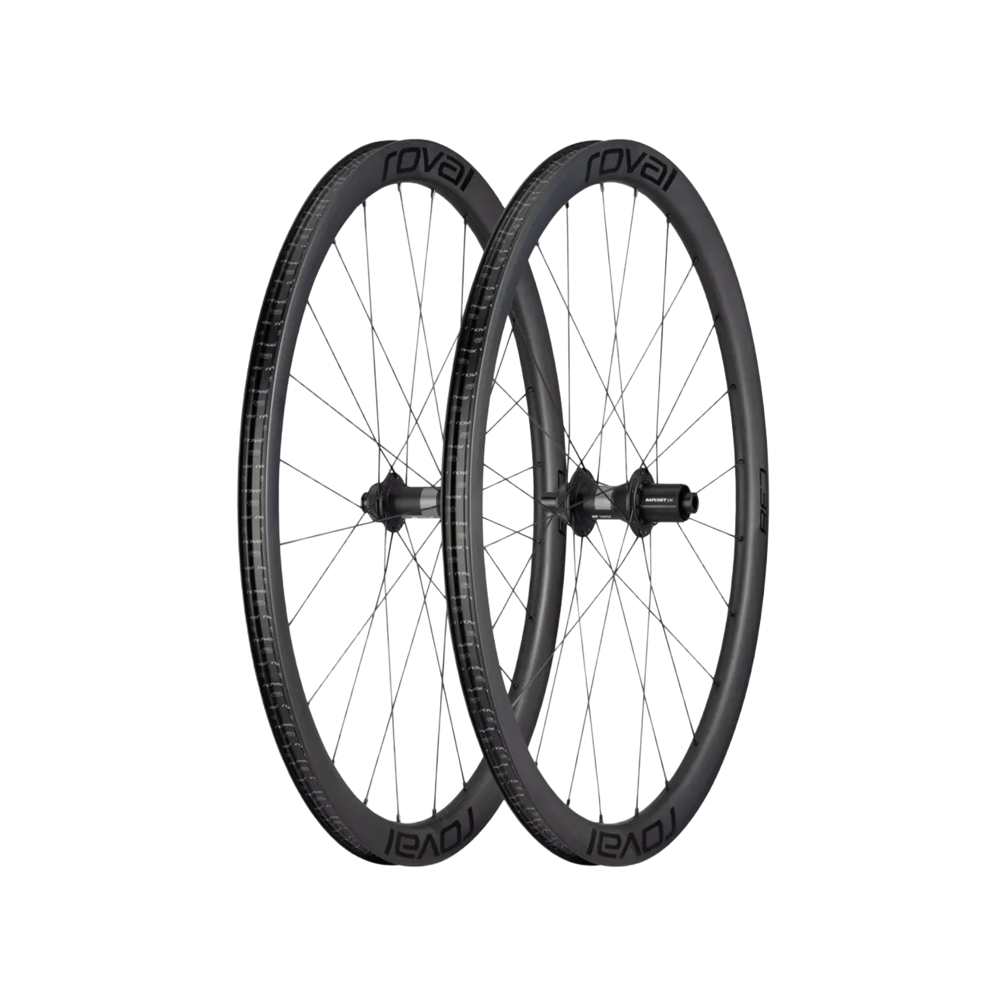 Specialized Rapide C 38 Disc Wheelset Satin Carbon/Black / Front & Rear Parts - Wheels - Road