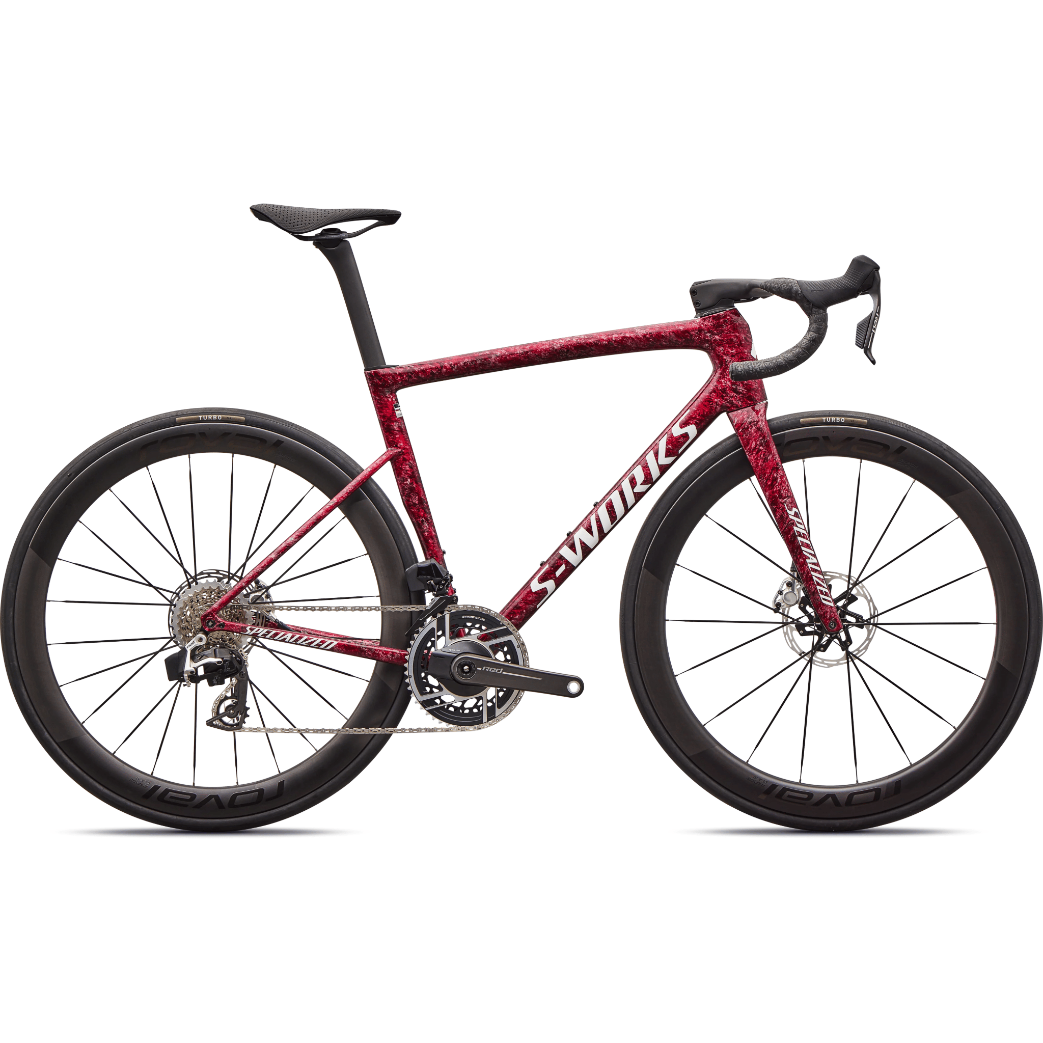 Specialized S-Works Tarmac SL8 SRAM RED AXS Gloss Redsky Shdwsil Wht Impasto / 44 Bikes - Road