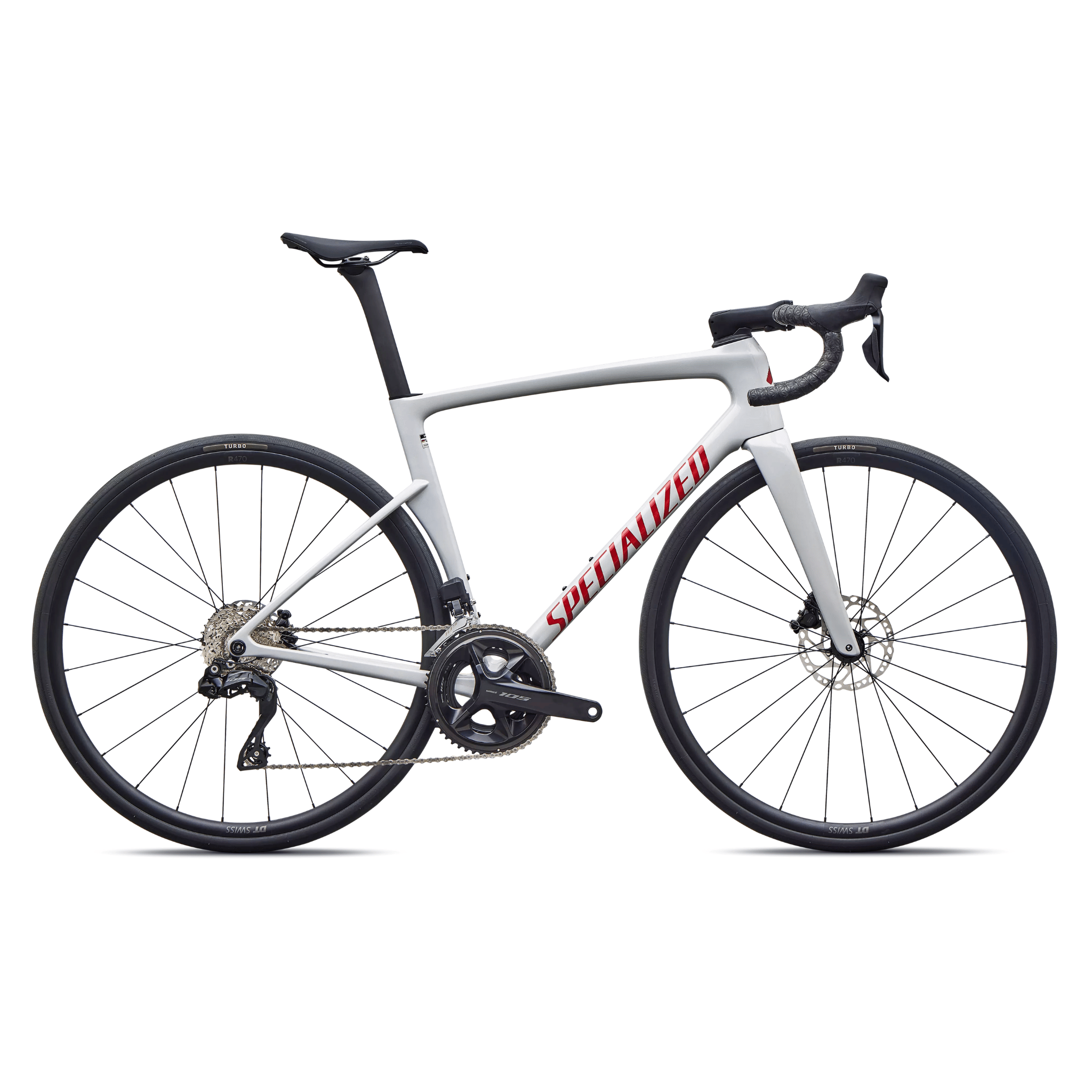 Specialized Tarmac SL9 Comp Shimano 105 Di2 Gloss Dolomite Metallic/Cayenne Metallic / 44 Bikes - Road