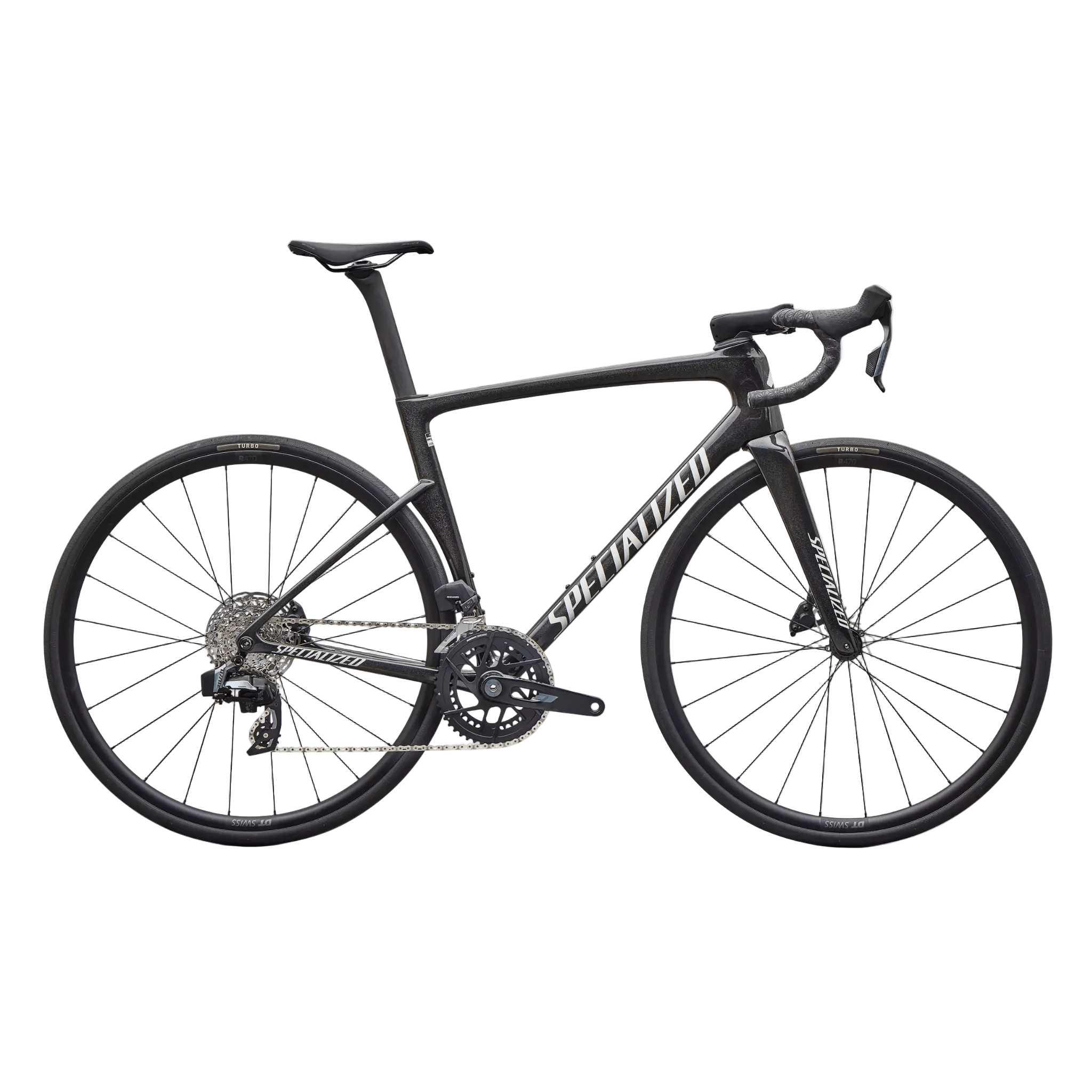 Specialized Tarmac SL9 Comp SRAM Rival AXS Gloss Charcoal Tint/Dolomite Metallic / 44 Bikes - Road