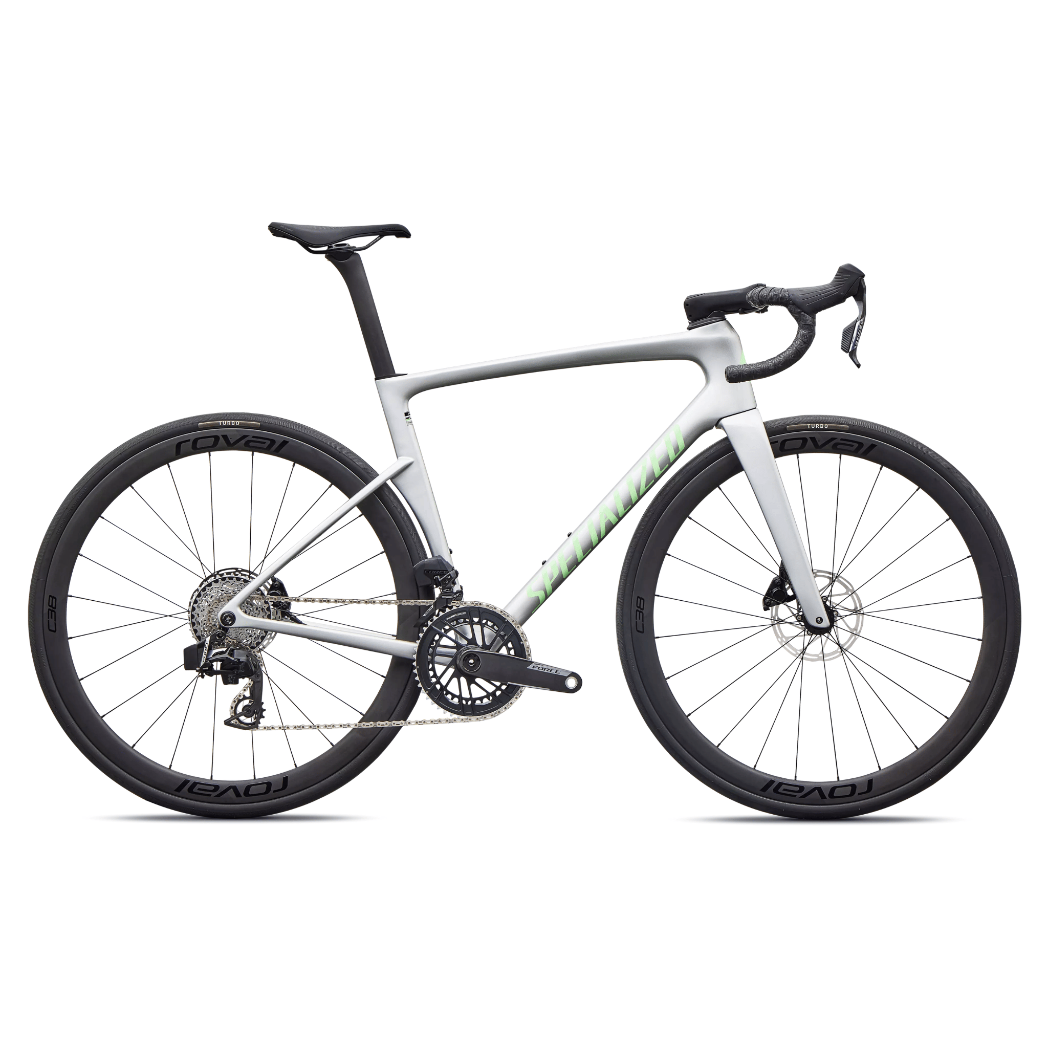 Specialized Tarmac SL9 Expert SRAM Force AXS Silver Dust/Powder Lime / 44 Bikes - Road