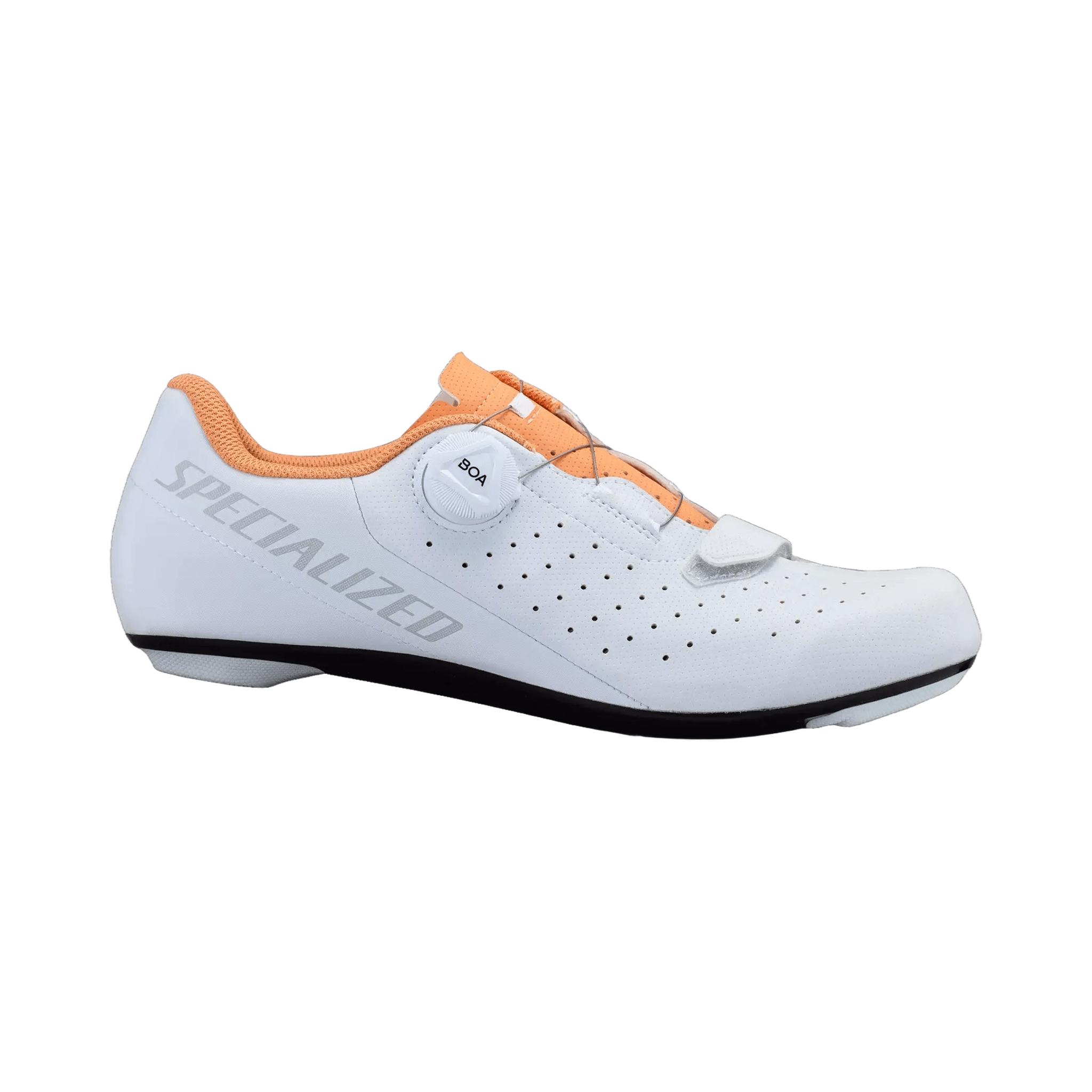 Specialized Torch 1.0 Shoe White/Cantaloupe / 48 Apparel - Apparel Accessories - Shoes - Road