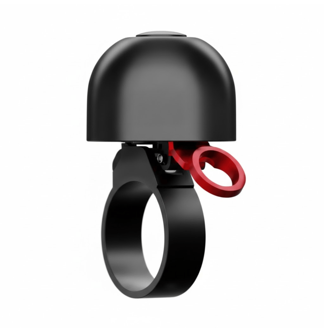 Spurcycle Compact Bell Black/Red / 22.2 Accessories - Bells