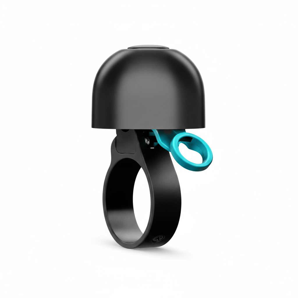 Spurcycle Compact Bell Black/Teal / 22.2 Accessories - Bells