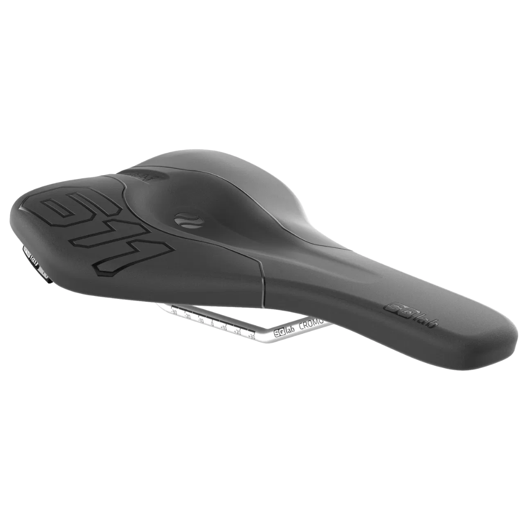 SQ Lab 611 ERGOWAVE CrMo Saddle Black / 12cm Parts - Saddles
