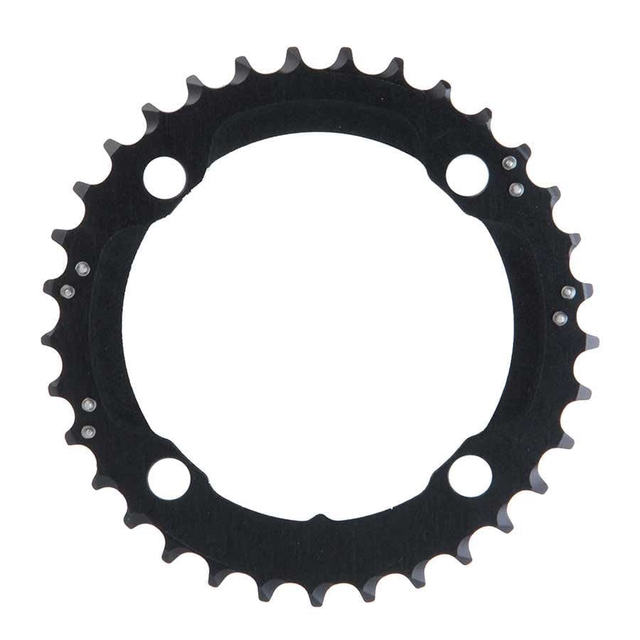 SRAM 104mm Alloy SRAM, 33T, 10 sp, BCD 104mm, 4-Bolt, Middle Chainring, For 22/33/44, Aluminum, Black, 11.6215.188.290 Chainrings