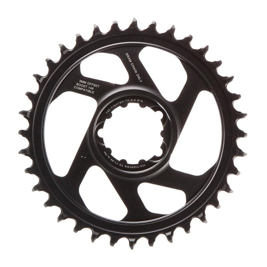 SRAM Eagle Lunar/Polar Grey Chainring SRAM, Eagle, Chainring, Teeth: 36, Speed: 11/12, BCD: Direct Mount, Aluminum, Lunar/Polar Grey, 3mm Chainrings