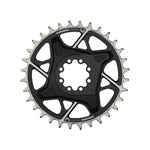 SRAM Eagle T-Type DM X0 0 3mm Offset, Chainring, Teeth: 32, Speed: 12, BCD: Direct Mount, Aluminum, Black Chainrings