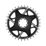 SRAM Eagle T-Type DM X0 0 3mm Offset, Chainring, Teeth: 34, Speed: 12, BCD: Direct Mount, Aluminum, Black Chainrings