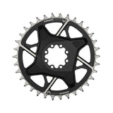 SRAM Eagle T-Type DM X0 0 3mm Offset, Chainring, Teeth: 34, Speed: 12, BCD: Direct Mount, Aluminum, Black Chainrings